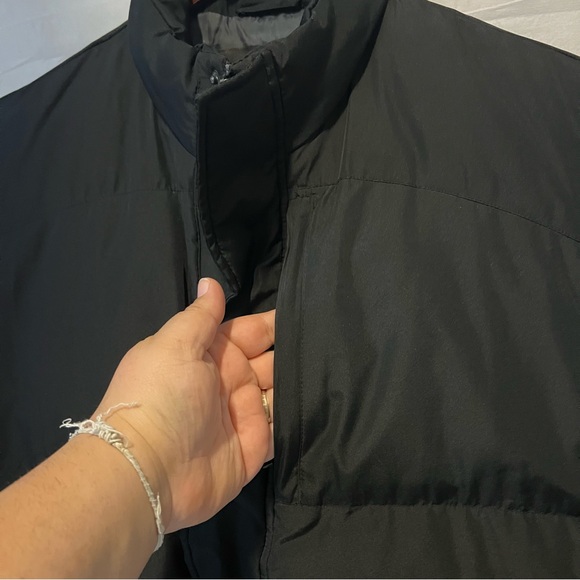 Orion Sport men’s black down filled blocked quilted vest zipper front size Large - Picture 11 of 16